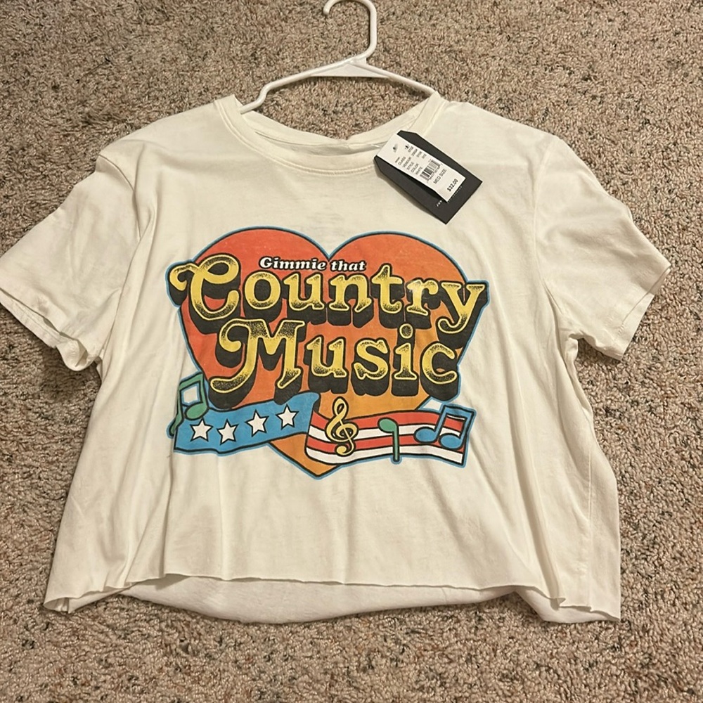 PacSun cropped graphic tee